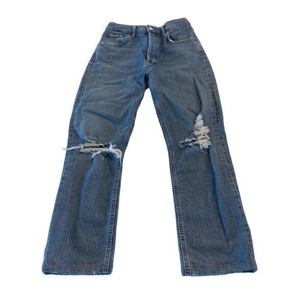 AGOLDE‎ Riley High Rise Straight Crop Jeans size 26 - Picture 2 of 11
